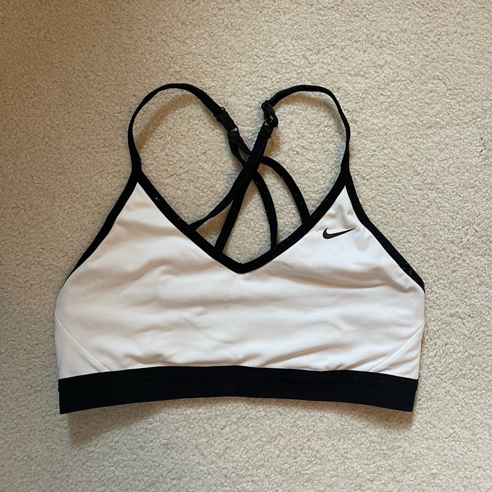 White Nike Sports Bra